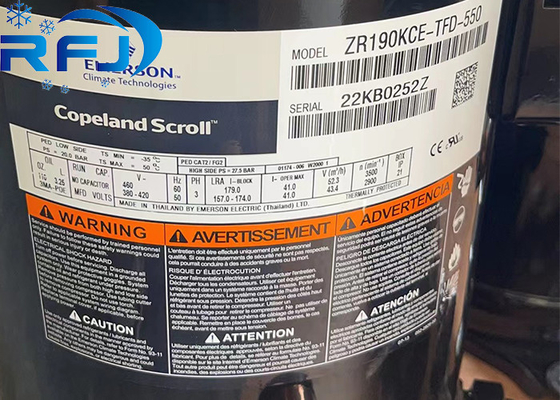 kaufen 15 PS Emerson Copeland Scroll Kompressor ZR190KCE-TFD-550 ZR Serie R410a online manufacture