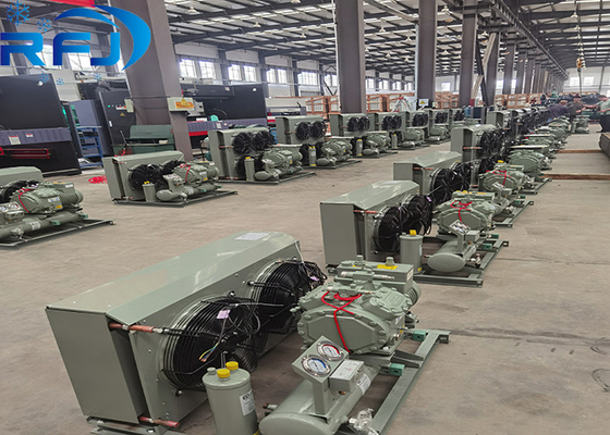 kaufen 15HP-20HP Halbhermetische hochtemporäre luftgekühlte Kondensationseinheit für kommerzielle Verwendung online manufacture