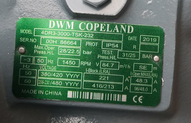 kaufen Hermetischer Abkühlungs-Kompressor R22 4DR3-3000-TSK-232 30HP Copeland DWN halb online manufacture
