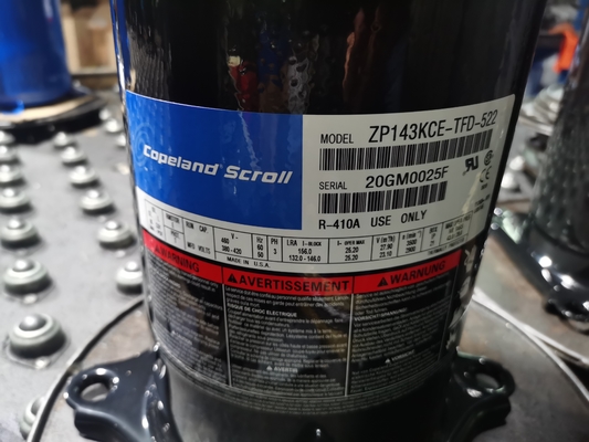 Rollen-Kompressor ZB45KQE-TFD-558 3 Phase/6HP Copeland hermetisch für Handelskühlschrank