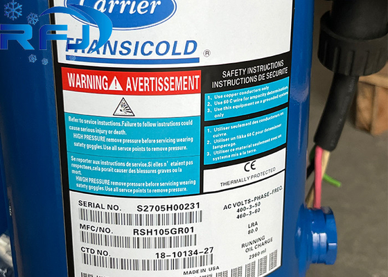 RSH105GR01 S2705H00231 Träger-Roll-Kompressor für Kühlbehälter