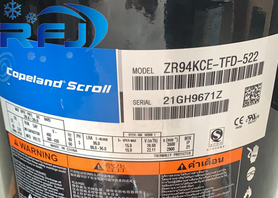 Copeland ZR94KCE-TFD-522 ZR-Serie Rollkompressor 8 PS hohe Effizienz 3 Phase
