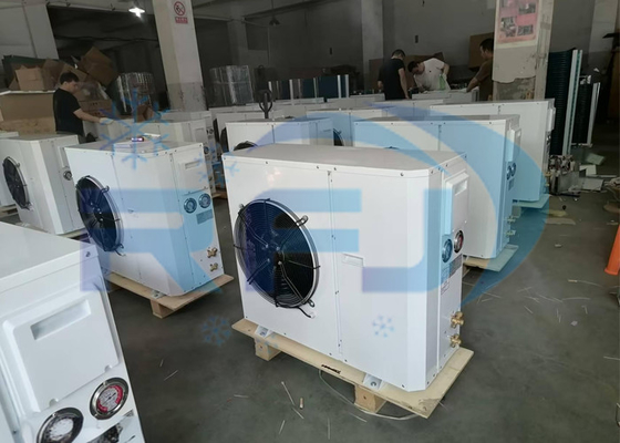Einzelventilator Außenrotorbox-Typ Einheit Mittel-Hochtemperatur-Kondensationseinheit R404A R22
