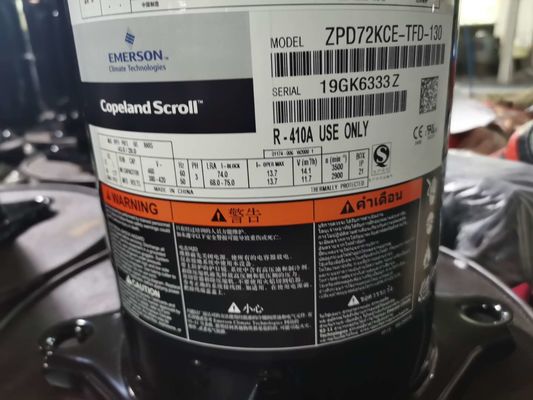 ZPD72KCE-TFD-130 6HP Copeland Klimaanlagen-Kompressor HVAC